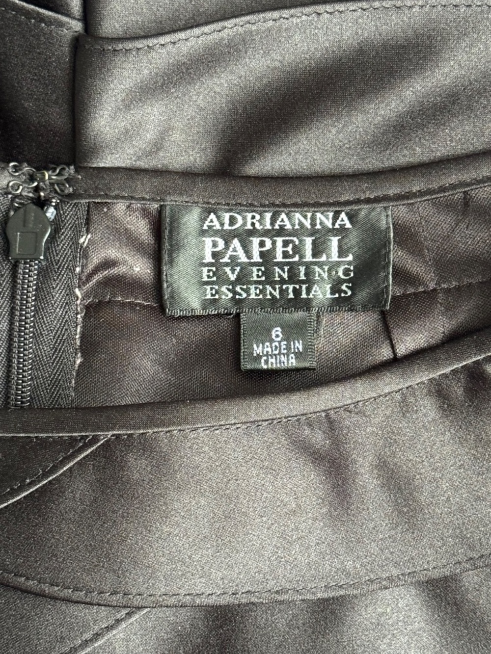 Adrianna Papell Tulip Tiered Satin Skirt Size 6 - Picture 7 of 9